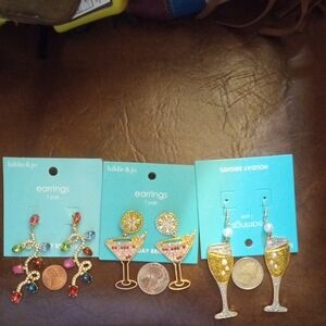 Hildie & Jo Colorful Cocktail Earrings Setyour choice of 1 set